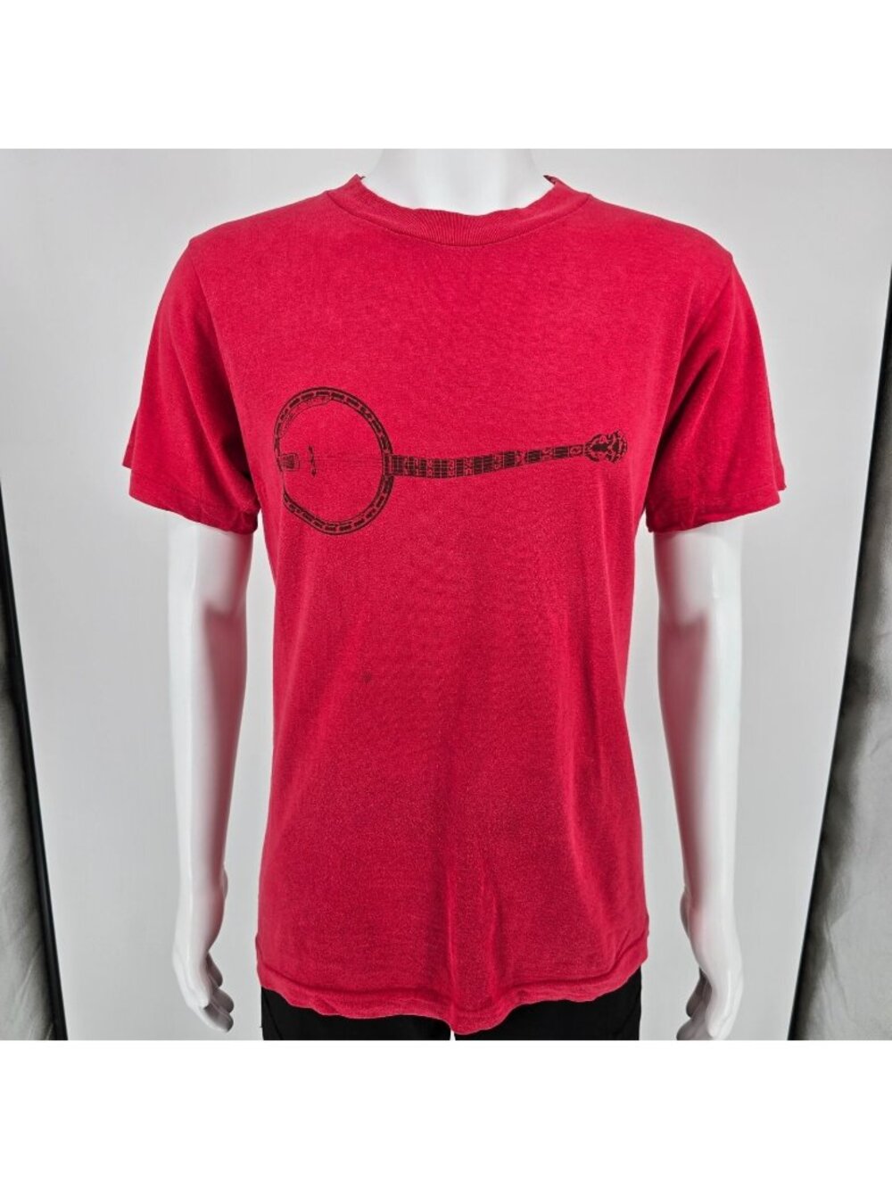 Vintage 1977 National Flatpicking Championship Winfield Kansas Banjo T-Shirt (L)